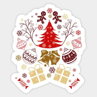 Christmas Pattern 012 Sticker